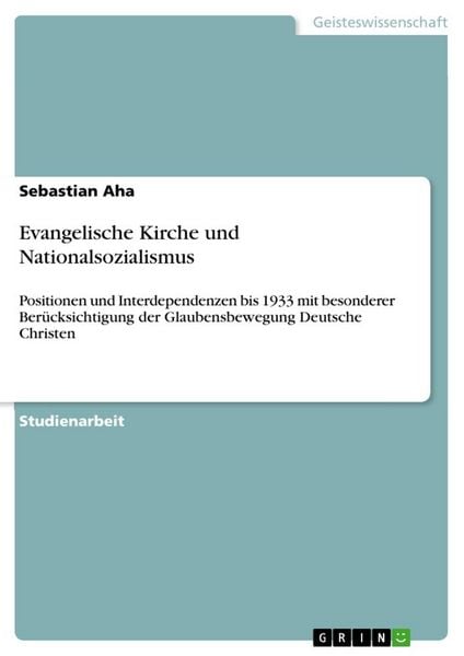 Produktbild: Evangelische Kirche und Nationalsozialismus