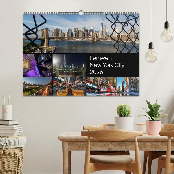 Produktbild: Fernweh New York City (Wandkalender 2026 DIN A2 quer), CALVENDO Monatskalender