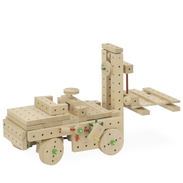 Produktbild: MATADOR 11717 - Explorer E717, Baukasten, Holz, 717 Teile, Konstruktionsbaukasten, ab 5 Jahren, Spielend lernen!