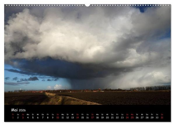 Produktbild: Ostfriesland - Land und Wetter (Wandkalender 2026 DIN A2 quer), CALVENDO Monatskalender