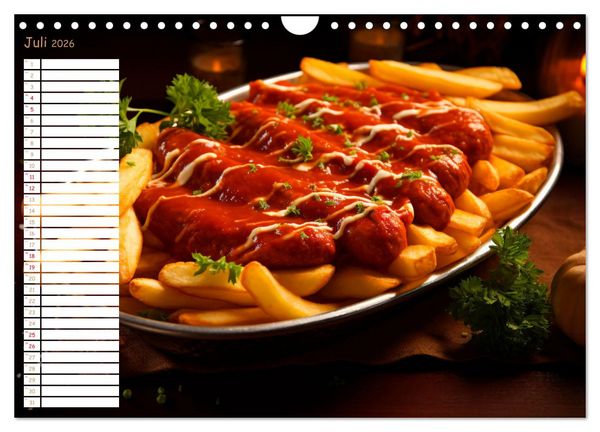 Produktbild: Fastfood &Auml;sthetik (Wandkalender 2026 DIN A4 quer), CALVENDO Monatskalender