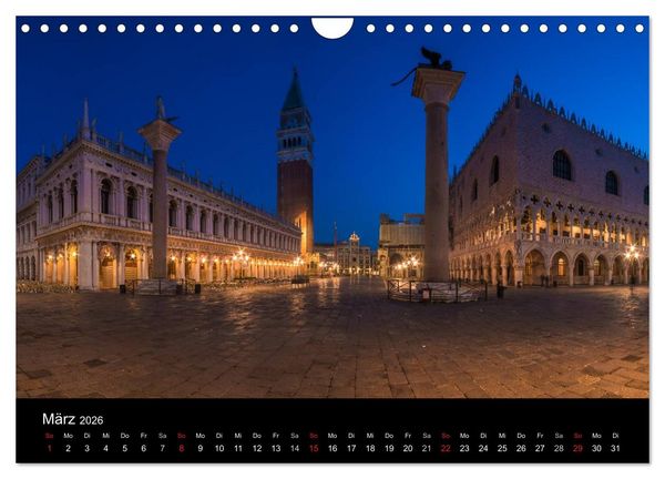Produktbild: Venedig - Facetten einer Lagunenstadt (Wandkalender 2026 DIN A4 quer), CALVENDO Monatskalender