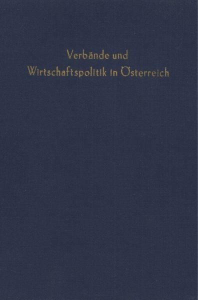 Produktbild: Wirtschaftsverb&auml;nde und Wirtschaftspolitik.