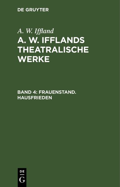 Produktbild: Frauenstand. Hausfrieden
