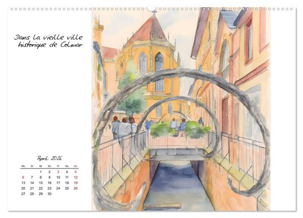 Produktbild: Zauberhafte Motive aus dem Elsass (Wandkalender 2026 DIN A2 quer), CALVENDO Monatskalender