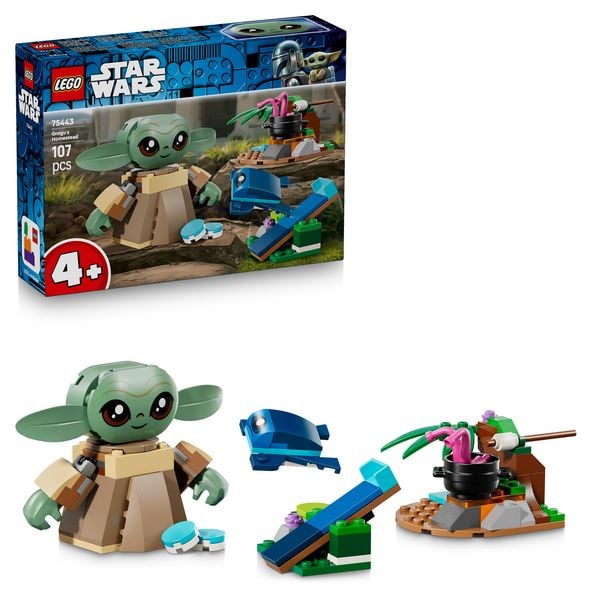 LEGO Star Wars 75443 Grogus Zuhause, Spielzeug für Kinder ab 4 Jahre