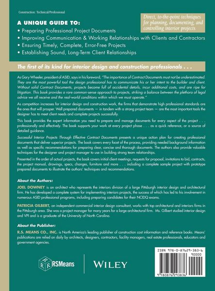 Produktbild: Successful Interior Projects Through Effective Contract Documents