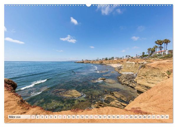 Produktbild: SAN DIEGO Idylle und urbane Impressionen (hochwertiger Premium Wandkalender 2026 DIN A2 quer), Kunstdruck in Hochglanz