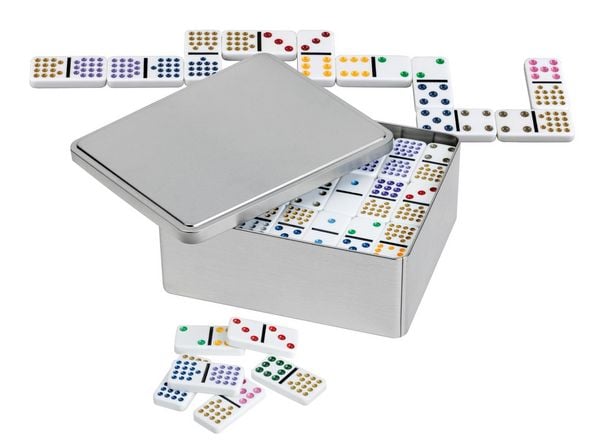 Produktbild: Domino, Doppel 15, in Metallbox