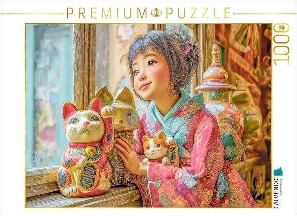 CALVENDO Puzzle Japanisch inspirierte Werke | 1000 Teile Lege-Größe 64x48cm Foto-Puzzle für glückliche Stunden