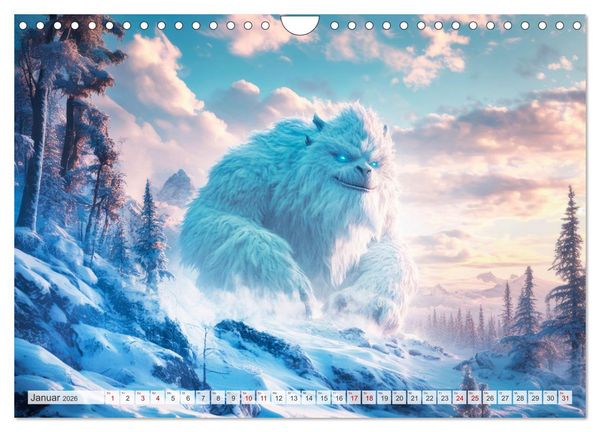 Produktbild: FABELWESEN M&auml;rchenhafte Tr&auml;ume (Wandkalender 2026 DIN A4 quer), CALVENDO Monatskalender