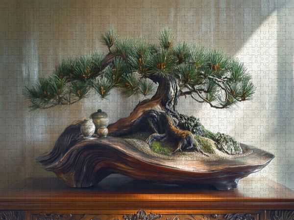 Produktbild: CALVENDO Puzzle Wurzeln, die Geschichten erz&auml;hlen - Bonsai | 1000 Teile Lege-Gr&ouml;&szlig;e 64x48cm Foto-Puzzle f&uuml;r gl&uuml;ckliche Stunden