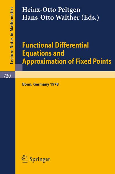 Produktbild: Functional Differential Equations and Approximation of Fixed Points