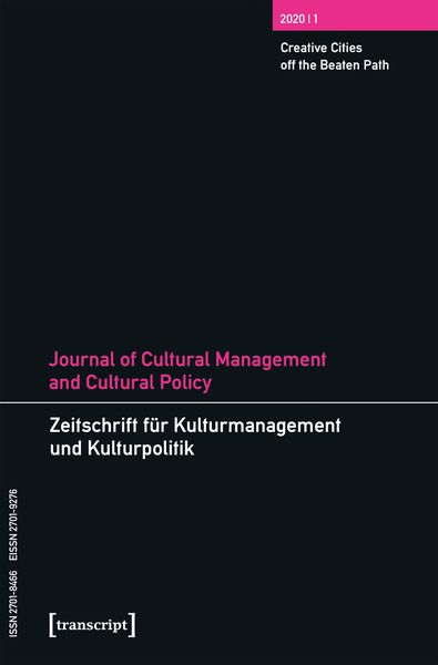 Produktbild: Journal of Cultural Management and Cultural Policy/Zeitschrift f&uuml;r Kulturmanagement und Kulturpolitik