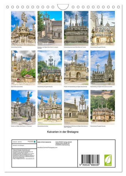 Produktbild: Kalvarien in der Bretagne (Wandkalender 2027 DIN A4 hoch), CALVENDO Monatskalender