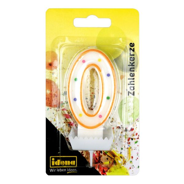 Produktbild: Idena Zahlenkerze 0 orange