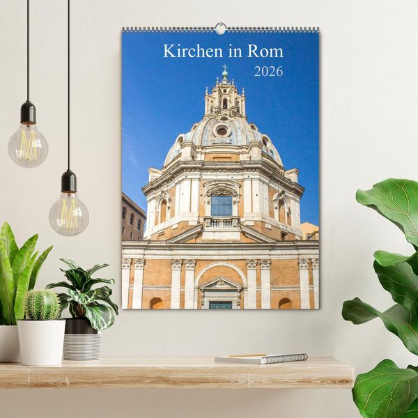 Produktbild: Kirchen in Rom (Wandkalender 2026 DIN A2 hoch), CALVENDO Monatskalender