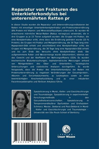 Produktbild: Reparatur von Frakturen des Unterkieferkondylus bei unterern&auml;hrten Ratten pr