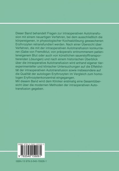 Produktbild: Intraoperative Autotransfusion