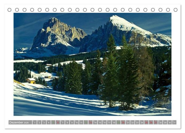 Produktbild: S&Uuml;DTIROL - Land der Berge (Tischkalender 2026 DIN A5 quer), CALVENDO Monatskalender