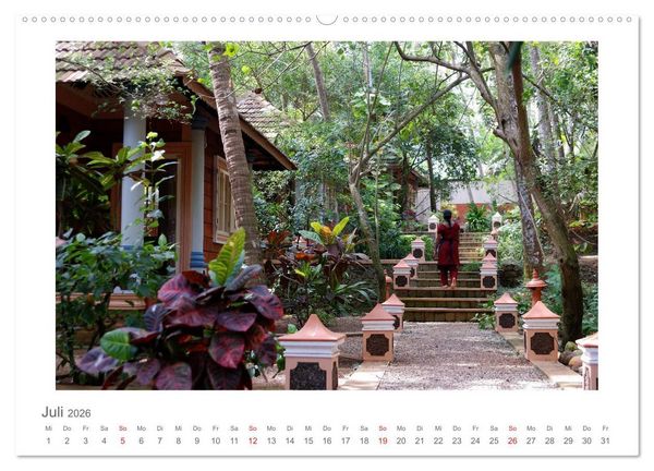 Produktbild: Farbenfrohes Kerala - Eindr&uuml;cke aus God&acute;s Own Country (Wandkalender 2026 DIN A2 quer), CALVENDO Monatskalender