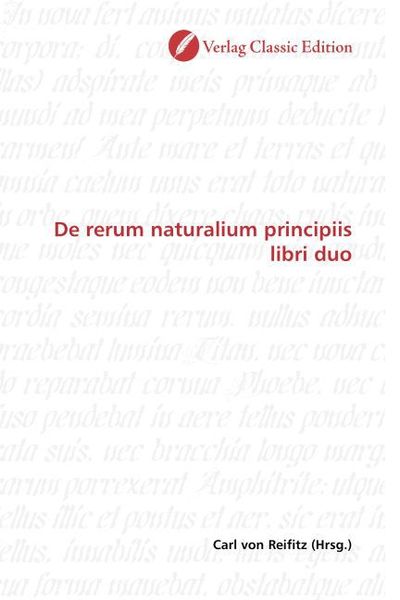 Produktbild: De rerum naturalium principiis libri duo