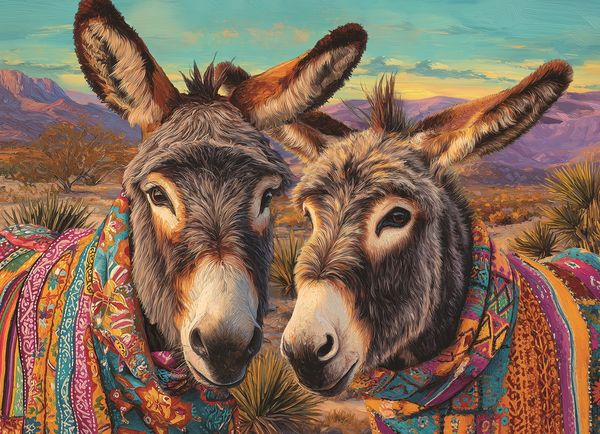 Produktbild: COBBLE HILL PUZZLES - Dos Burros 500 Teile