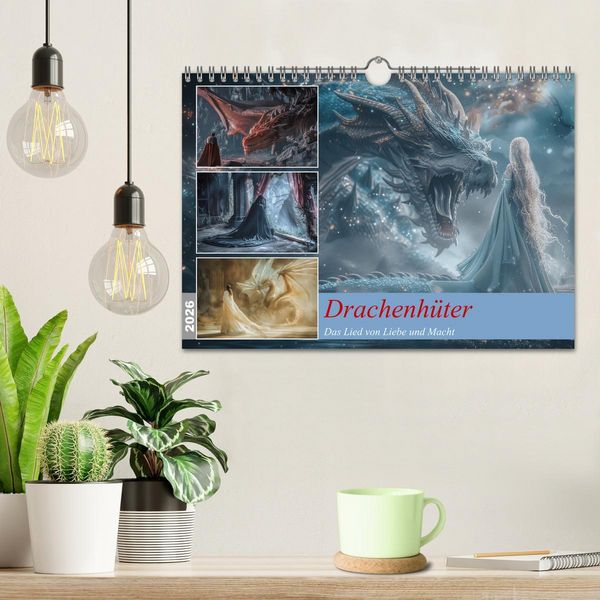 Produktbild: Drachenh&uuml;ter (Wandkalender 2026 DIN A4 quer), CALVENDO Monatskalender