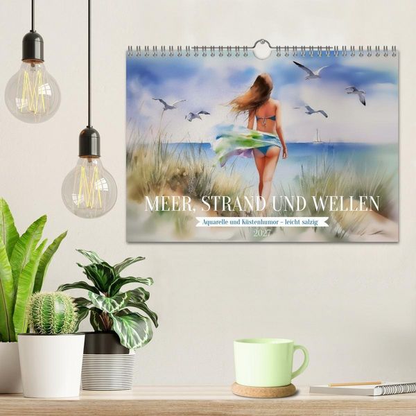 Produktbild: Meer, Strand und Wellen (Wandkalender 2027 DIN A4 quer), CALVENDO Monatskalender