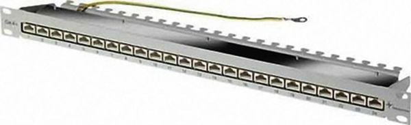 'Telegärtner 100007016 24 Port Netzwerk-Patchpanel 483mm (19') CAT 6 1 HE Bestückt'