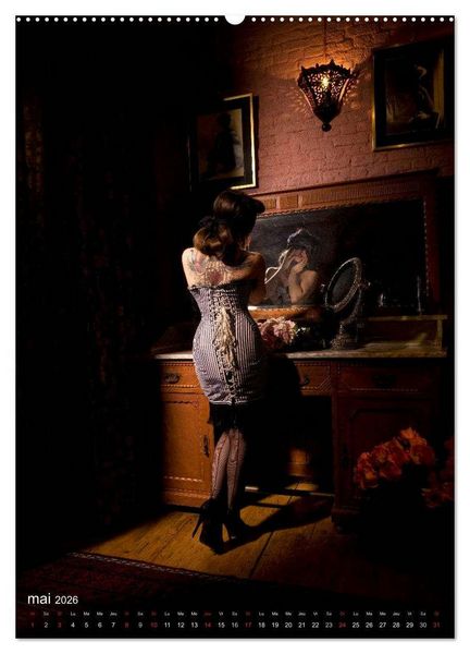 Produktbild: Boudoir Burlesque (Calendrier mural 2026 DIN A2 horizontal) calendrier de bureau