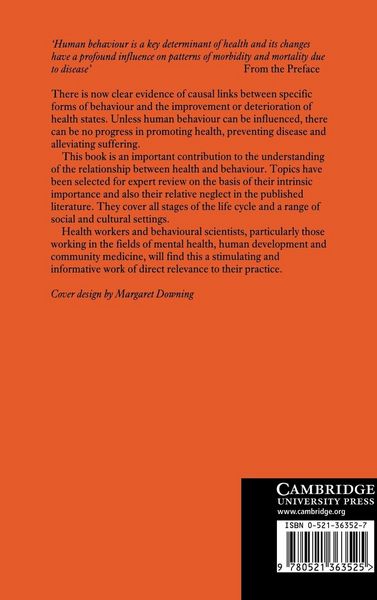 Produktbild: Health and Behaviour