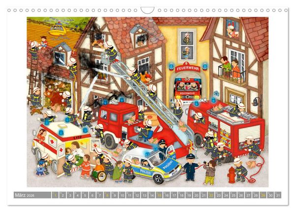 Produktbild: Wimmelig durch das Jahr (Wandkalender 2026 DIN A3 quer), CALVENDO Monatskalender