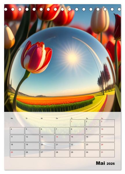 Produktbild: Gespiegelte Landschaft (Tischkalender 2026 DIN A5 hoch), CALVENDO Monatskalender