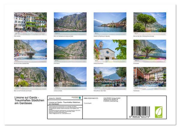 Produktbild: Limone sul Garda - Traumhaftes St&auml;dtchen am Gardasee (Wandkalender 2026 DIN A4 quer), CALVENDO Monatskalender