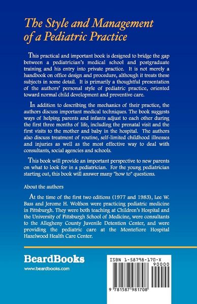 Produktbild: The Style and Management of a Pediatric Practice