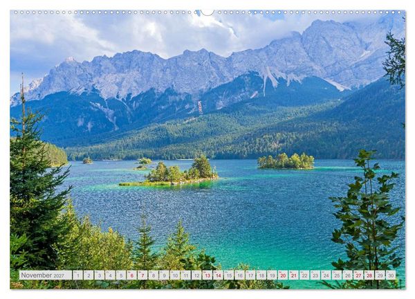 Produktbild: Malerische Bergseen in den bayerischen Alpen (Wandkalender 2027 DIN A2 quer), CALVENDO Monatskalender