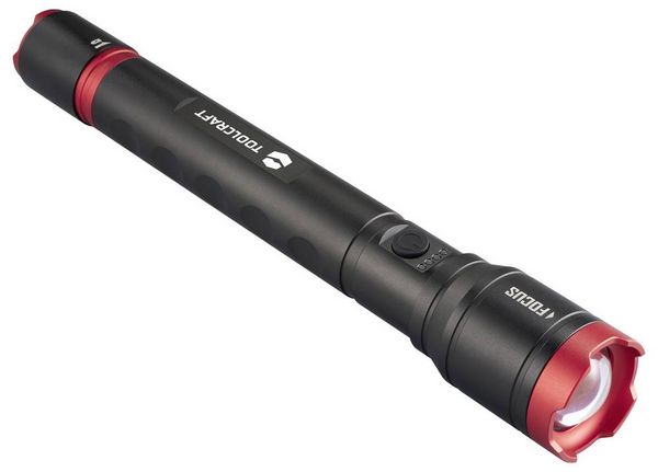 Produktbild: TOOLCRAFT TO-9927687 Handlampe verstellbar, Einstellbare Punktgr&ouml;&szlig;e, mit Stroboskopmodus, mit USB-Schnittstelle Li-Ionen Akkus