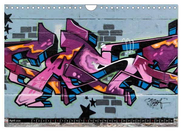 Produktbild: Streetart am Wiener Donaukanal (Wandkalender 2026 DIN A4 quer), CALVENDO Monatskalender