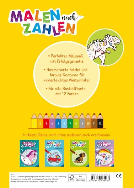 Produktbild: Malen nach Zahlen - Dinosaurier