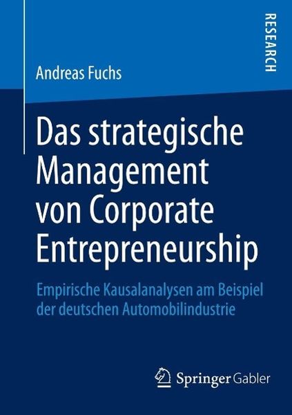 Produktbild: Das strategische Management von Corporate Entrepreneurship