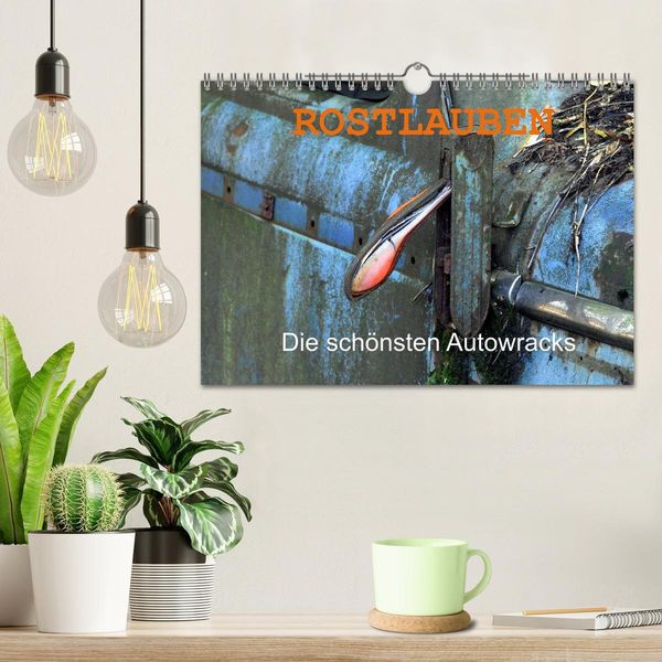 Produktbild: ROSTLAUBEN Die sch&ouml;nsten Autowracks (Wandkalender 2026 DIN A4 quer), CALVENDO Monatskalender