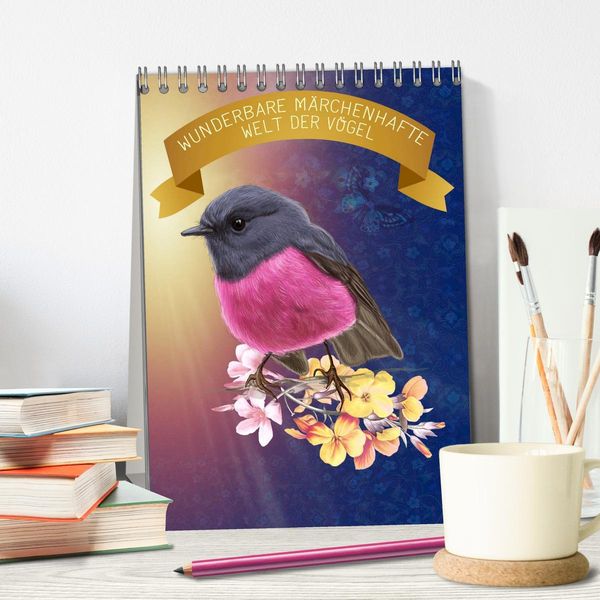 Produktbild: Wunderbare m&auml;rchenhafte Welt der V&ouml;gel (Tischkalender 2026 DIN A5 hoch), CALVENDO Monatskalender