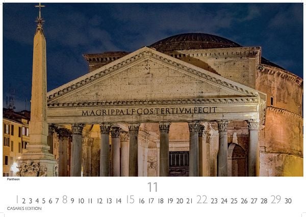 Produktbild: Rom Kalender 2026 – Wandkalender | Fotokalender Italien 35x50cm - mit 12 beeindruckenden Motiven der ewigen Stadt