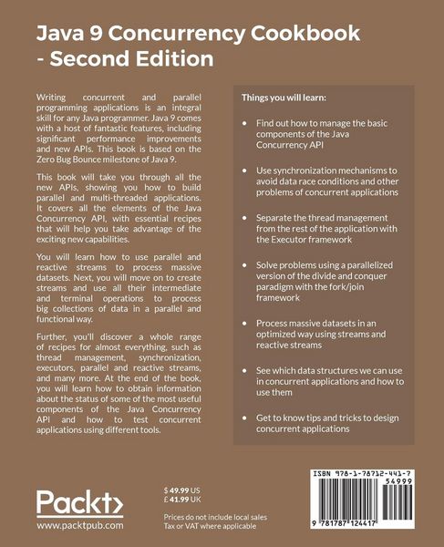 Produktbild: Java 9 Concurrency Cookbook, Second Edition