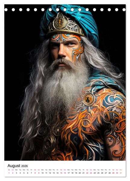 Produktbild: Tattoo Tales (Desk Calendar 2026 DIN A5 portrait), CALVENDO 12 Month DeskCalendar