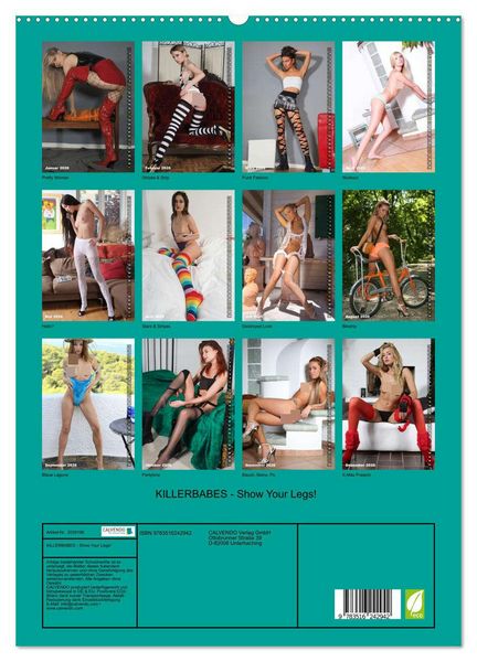Produktbild: KILLERBABES - Show Your Legs! (hochwertiger Premium Wandkalender 2026 DIN A2 hoch), Kunstdruck in Hochglanz