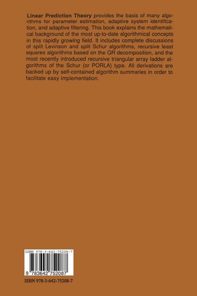 Produktbild: Linear Prediction Theory