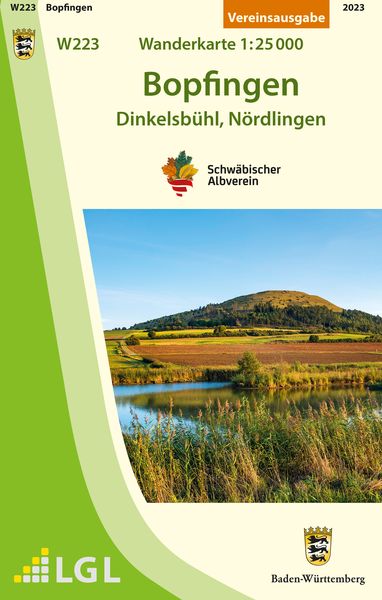 Produktbild: Bopfingen - Dinkelsb&uuml;hl, N&ouml;rdlingen. Wanderkarte 1:25.000