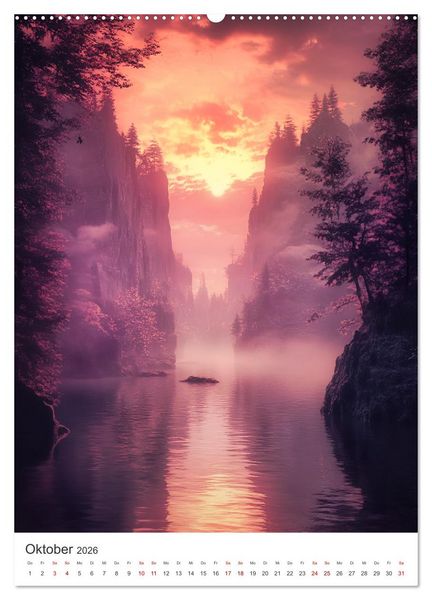 Produktbild: Midgard - Mythische Landschaften des Nordens (hochwertiger Premium Wandkalender 2026 DIN A2 hoch), Kunstdruck in Hochglanz